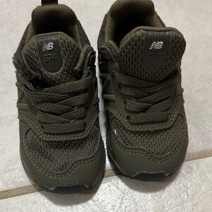 New Balance Kids' Forest Green Sneakers